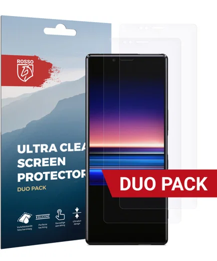 Rosso Sony Xperia 1 Ultra Clear Screen Protector Duo Pack afbeelding 1