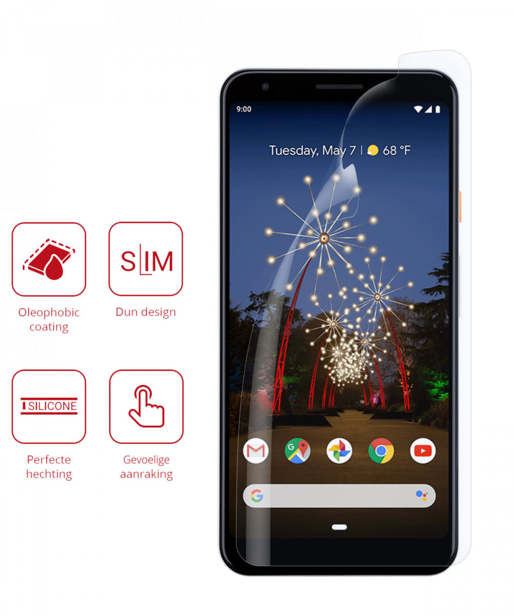 Rosso Google Pixel 3A Ultra Clear Screen Protector Duo Pack afbeelding 2