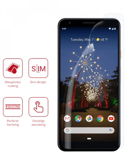 Rosso Google Pixel 3A Ultra Clear Screen Protector Duo Pack afbeelding 2