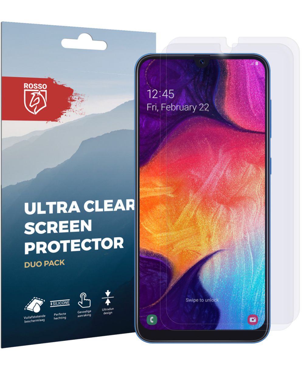 Rosso Samsung Galaxy A50 / M21 Ultra Clear Screen Protector Duo Pack afbeelding 10