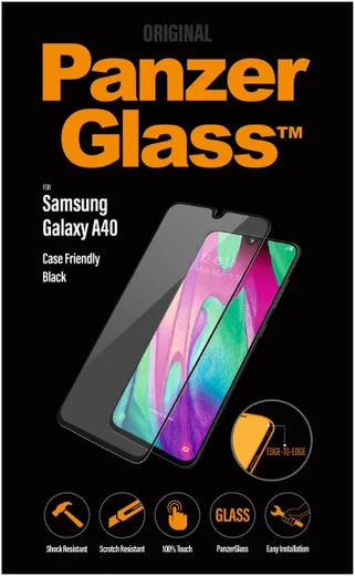 PanzerGlass Samsung Galaxy A40 Case Friendly Screenprotector afbeelding 1