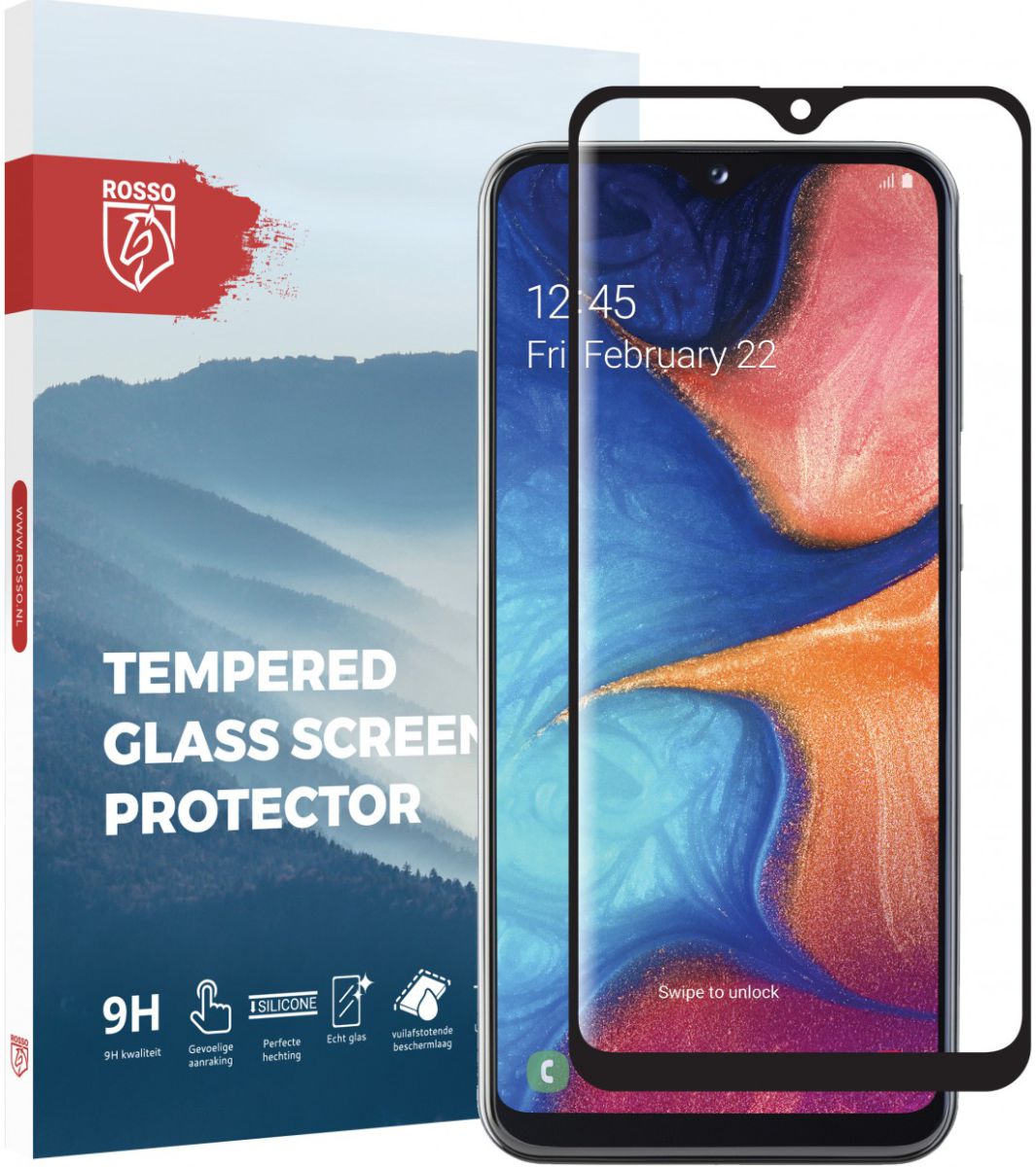 Rosso Samsung Galaxy A20E 9H Tempered Glass Screen Protector afbeelding 1