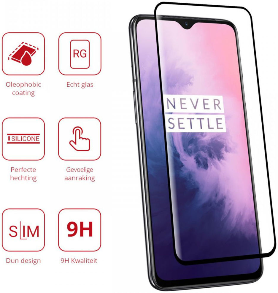 Rosso OnePlus 7 9H Tempered Glass Screen Protector afbeelding 2