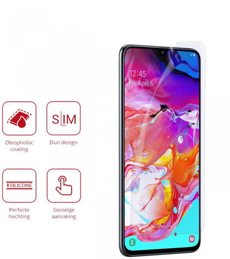 Rosso Samsung Galaxy A70 Ultra Clear Screen Protector Duo Pack afbeelding 2