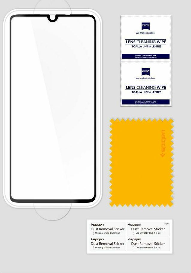 Spigen Huawei P30 Tempered Glass Screen Protector Zwart afbeelding 6