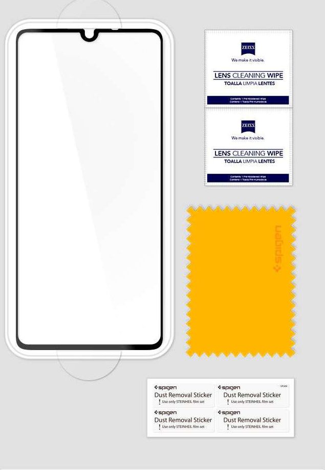 Spigen Huawei P30 Lite Tempered Glass Screen Protector Zwart afbeelding 7