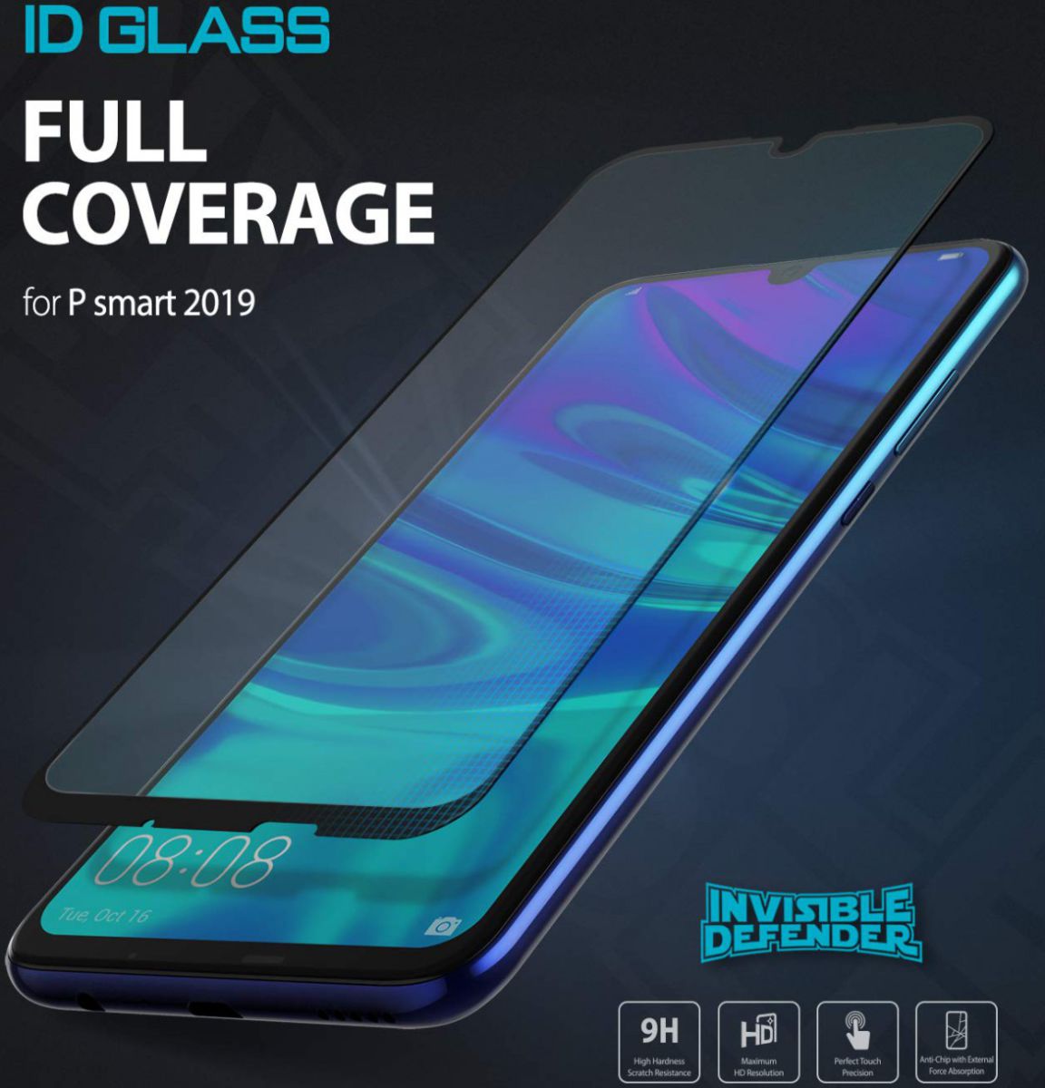 Ringke ID Huawei P Smart 2019 Tempered Glass afbeelding 2