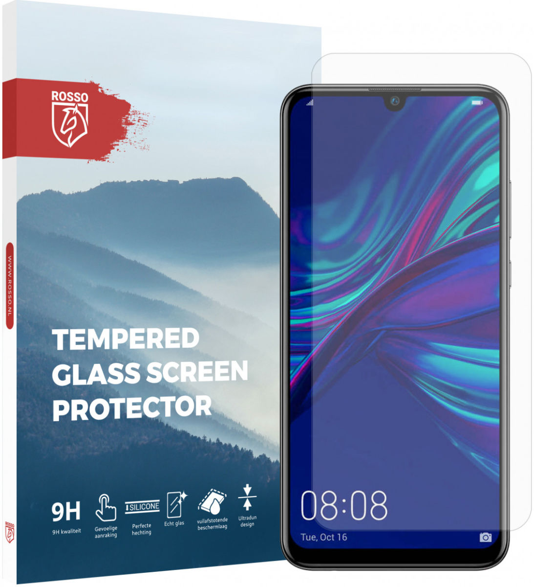 Rosso Huawei P Smart Plus (2019) 9H Tempered Glass Screen Protector afbeelding 1