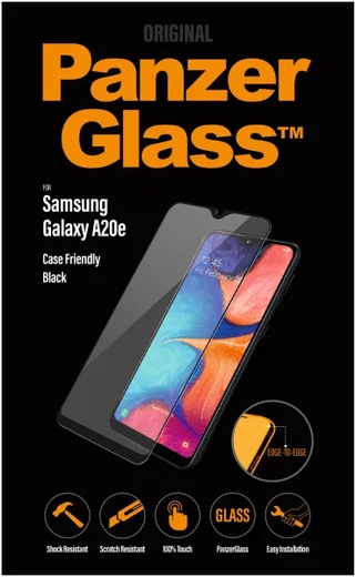 PanzerGlass Samsung Galaxy A20E Case Friendly Screenprotector afbeelding 1