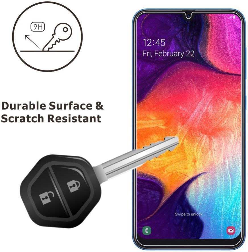 Samsung Galaxy A50 9H Tempered Glass Screen Protector (2 Pack) afbeelding 3