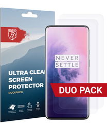 Rosso OnePlus 7 Pro Ultra Clear Screen Protector Duo Pack afbeelding