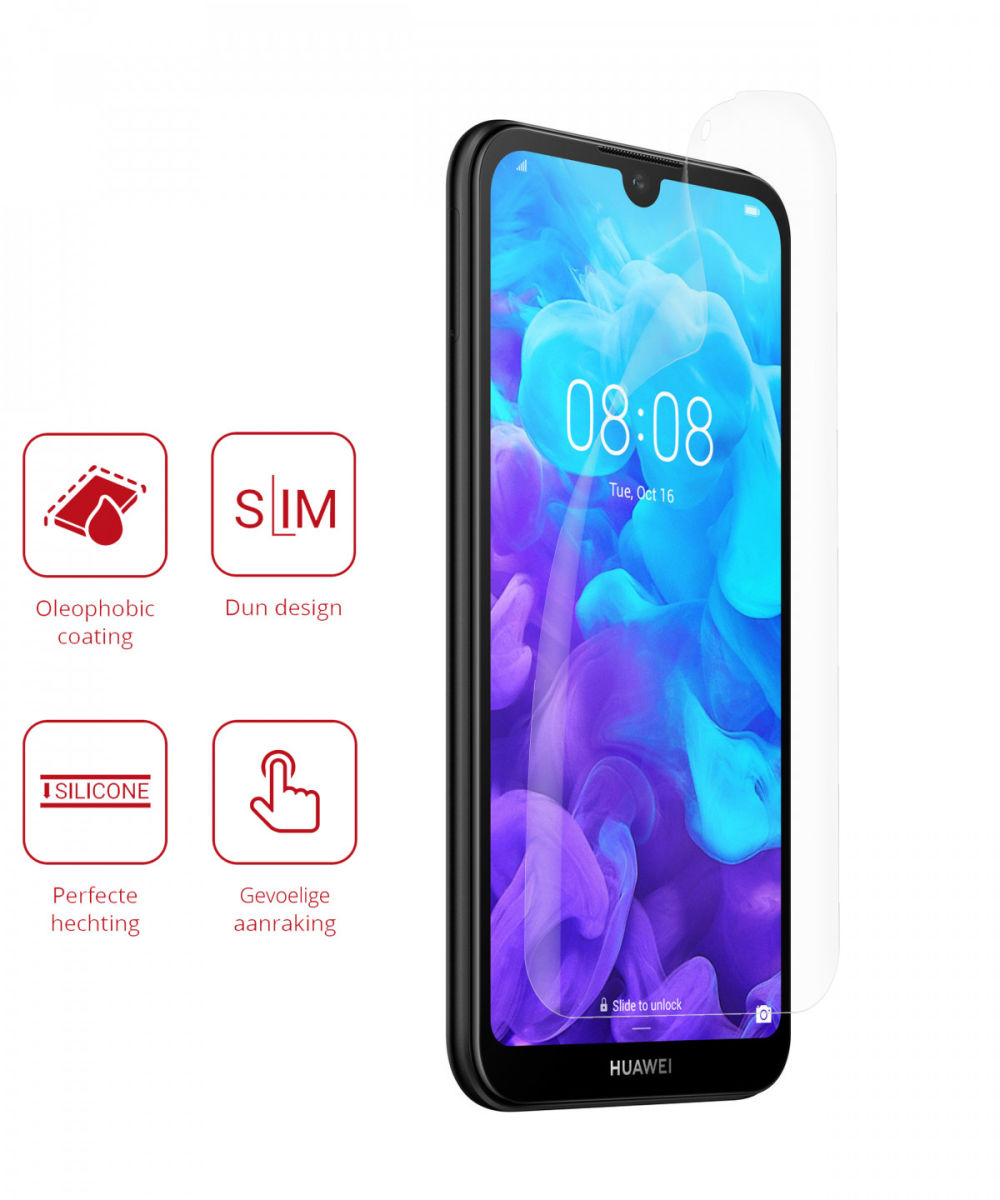 Rosso Huawei Y5 (2019) Ultra Clear Screen Protector Duo Pack afbeelding 2