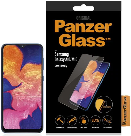 PanzerGlass Samsung Galaxy A10 Case Friendly Screenprotector Zwart afbeelding 4