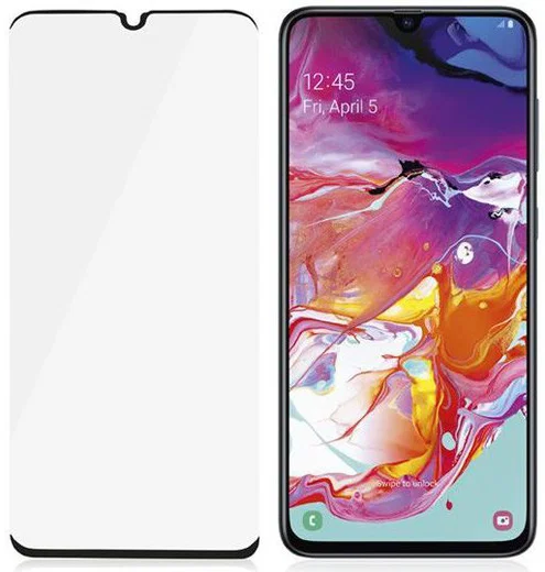 PanzerGlass Samsung Galaxy A70 Case Friendly Screenprotector Zwart afbeelding 5