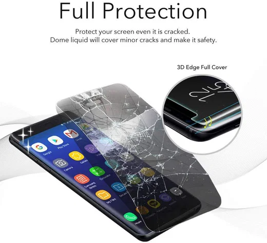 Whitestone Dome Glass Samsung Galaxy S8 Screen Protector afbeelding 5