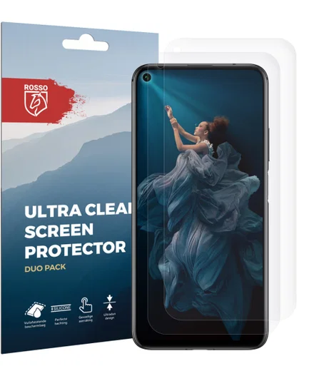 Rosso Honor 20 Pro Ultra Clear Screen Protector Duo Pack afbeelding 9
