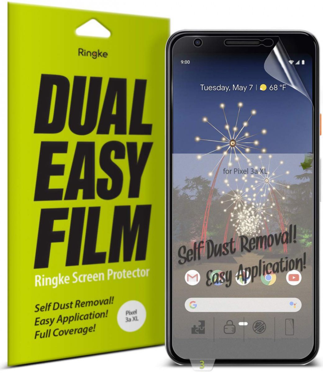 Ringke Dual Easy Google Pixel 3a XL Screen Protector (2-Pack) afbeelding 1