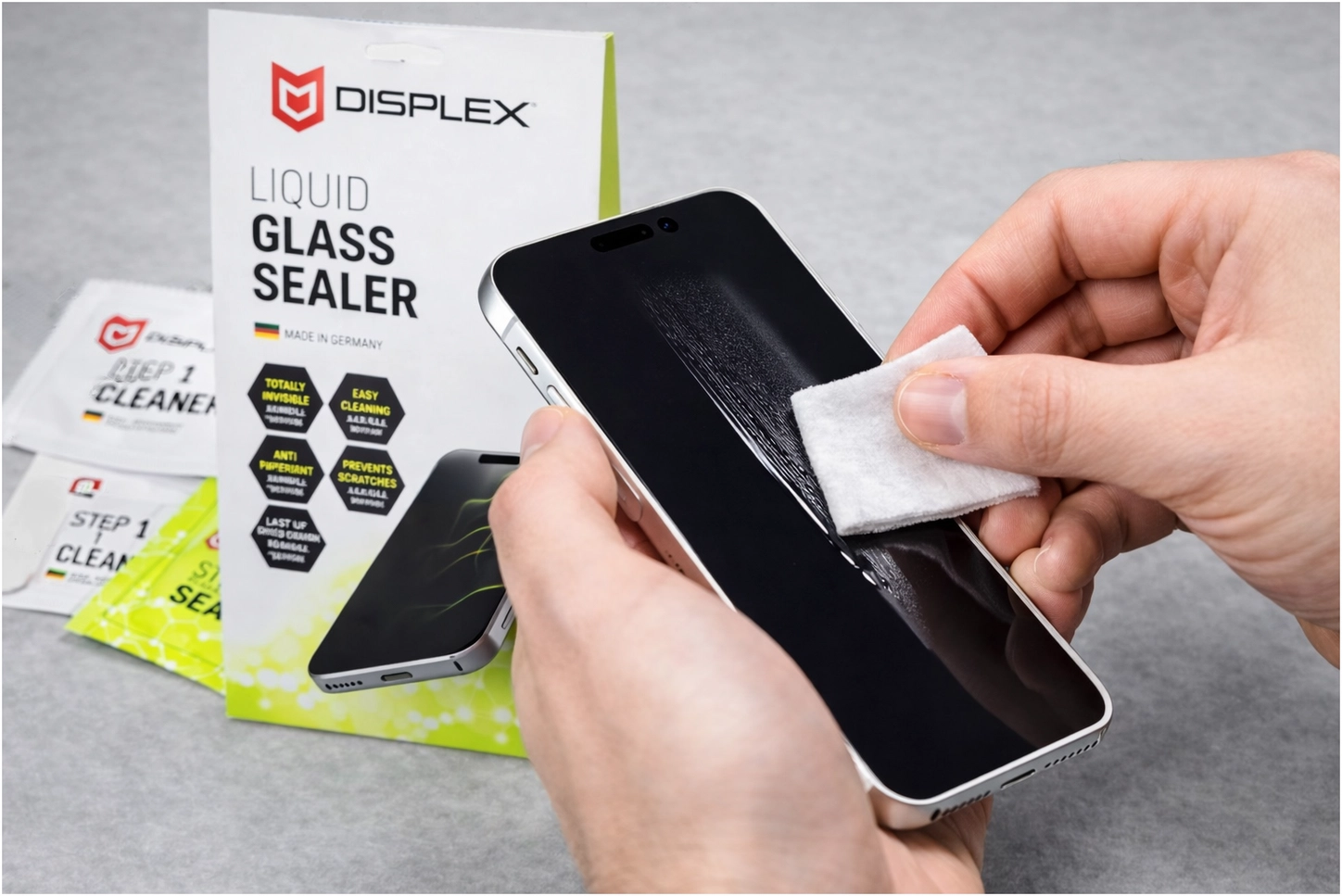 Displex Universele Vloeibare Screen Protector met Nano Beschermlaag afbeelding 3
