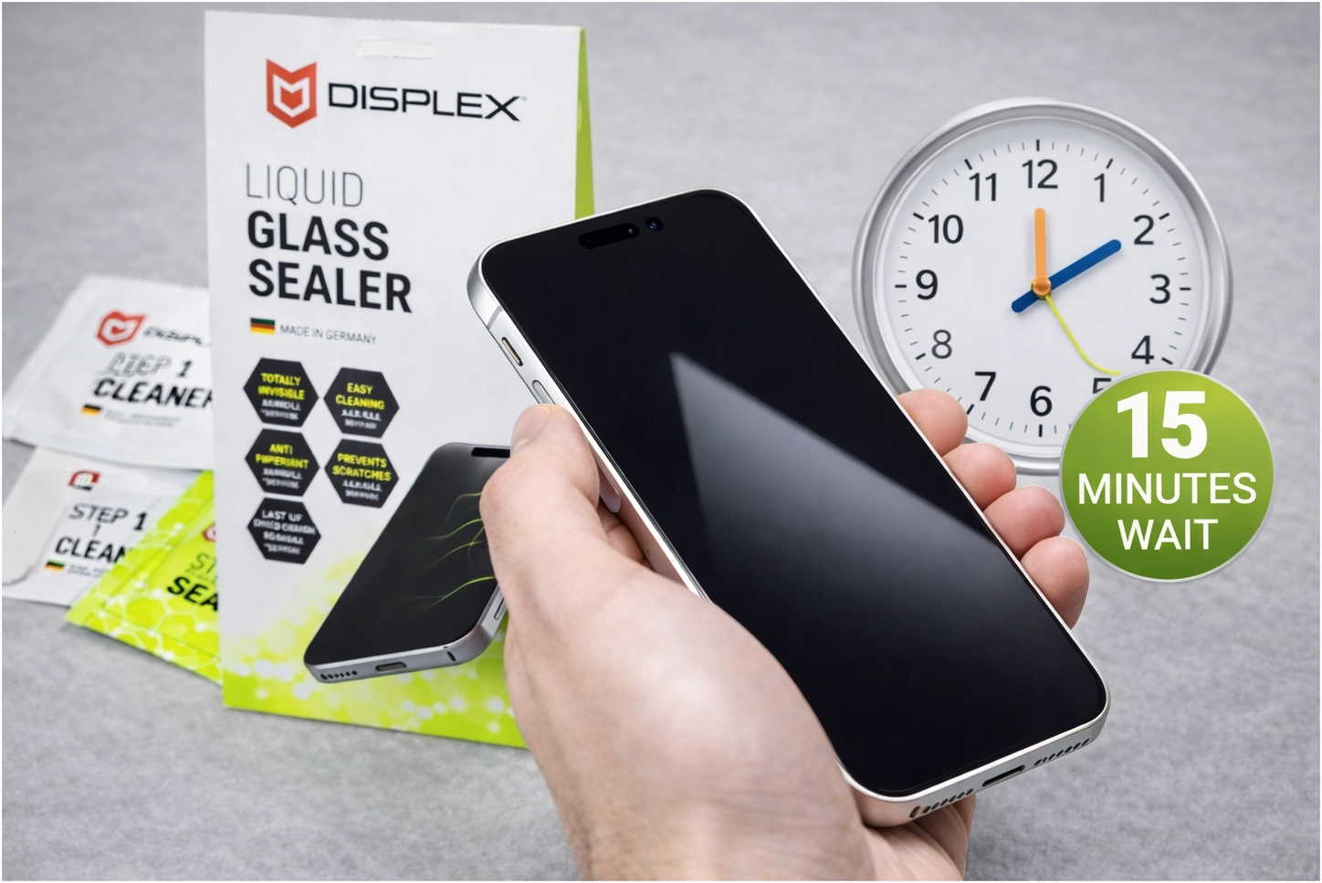 Displex Universele Vloeibare Screen Protector met Nano Beschermlaag afbeelding 4