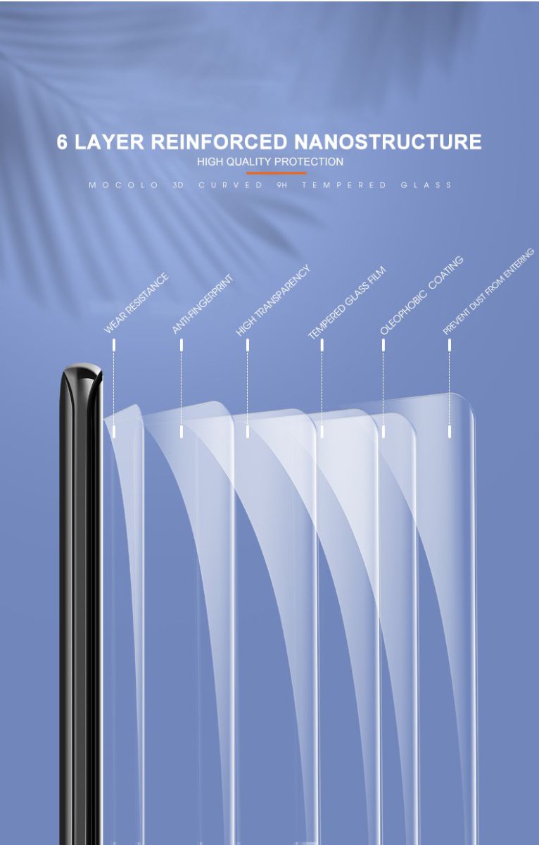 OnePlus 7 Pro Tempered Glass Screenprotector [UV lichtbestraling] afbeelding 13