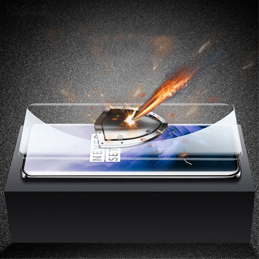 OnePlus 7 Pro Tempered Glass Screenprotector [UV lichtbestraling] afbeelding 7