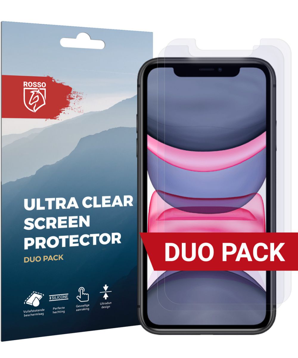 Rosso Apple iPhone 11 Ultra Clear Screen Protector Duo Pack afbeelding 1