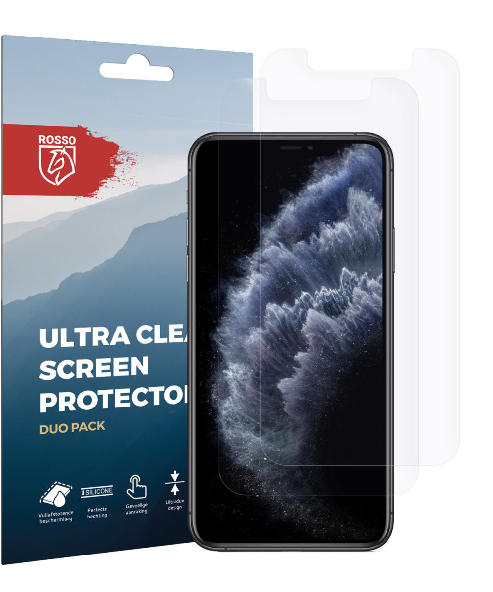 Rosso Apple iPhone 11 Pro Max Ultra Clear Screen Protector Duo Pack afbeelding 12
