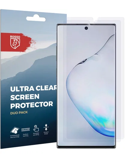 Rosso Samsung Note 10 Plus Ultra Clear Screen Protector Duo Pack afbeelding 10