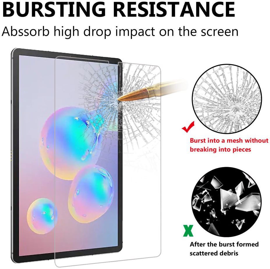 Samsung Galaxy Tab S6 9H Full Size Tempered Glass Screen Protector afbeelding 3
