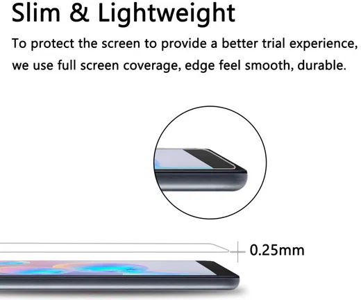 Samsung Galaxy Tab S6 9H Full Size Tempered Glass Screen Protector afbeelding 4