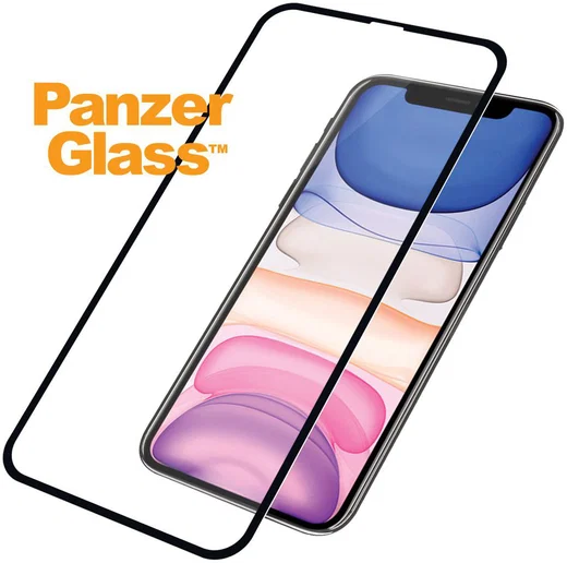 PanzerGlass Apple iPhone 11 / XR Screenprotector Case Friendly Zwart afbeelding 4