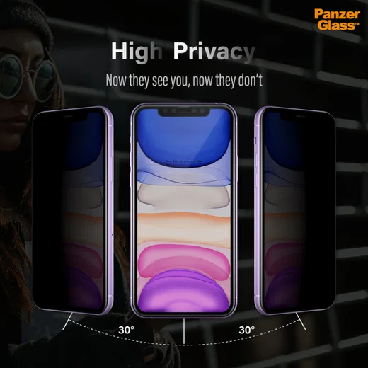PanzerGlass Apple iPhone 11 Pro / XS CF Privacy Glass Screenprotector afbeelding 9