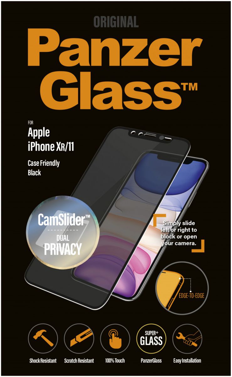 PanzerGlass Privacy Camslider CF Screenprotector iPhone 11 / XR afbeelding 13