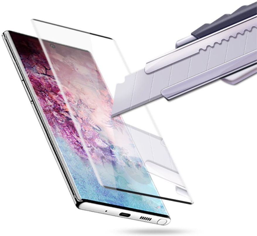 Galaxy Note 10 Plus Volledig Dekkende Tempered Glass Screen Protector afbeelding 3