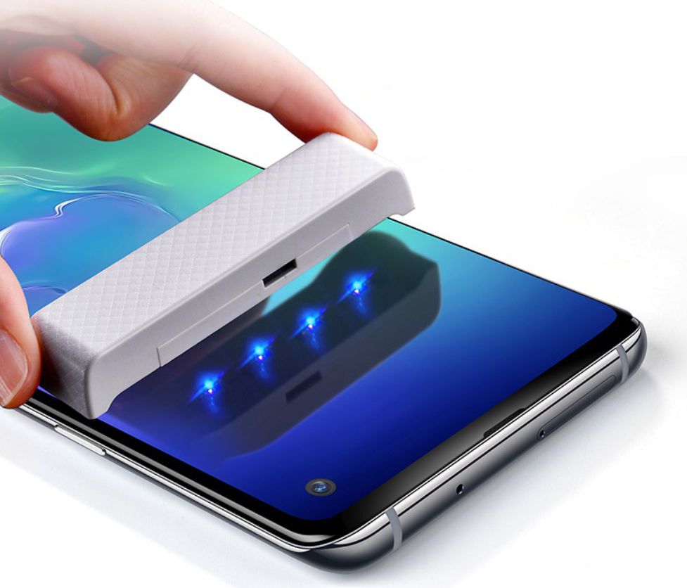 Samsung Galaxy S10 Tempered Glass Screenprotector [UV lichtbestraling] afbeelding 4
