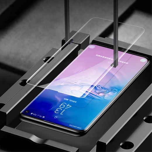 Samsung Galaxy S10 Tempered Glass Screenprotector [UV lichtbestraling] afbeelding 9