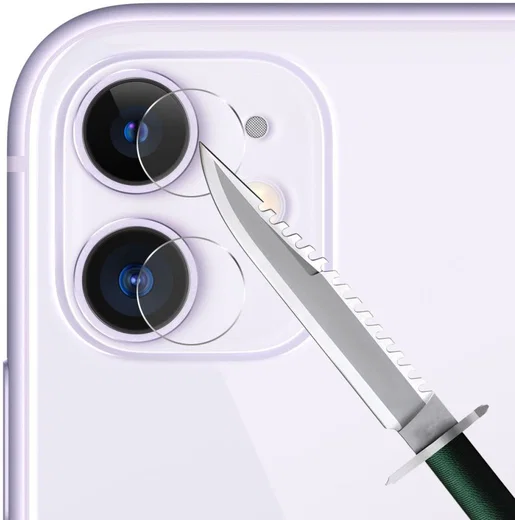 Apple iPhone 11 Camera Lens Arc Edge Tempered Glass Duo Pack afbeelding 3