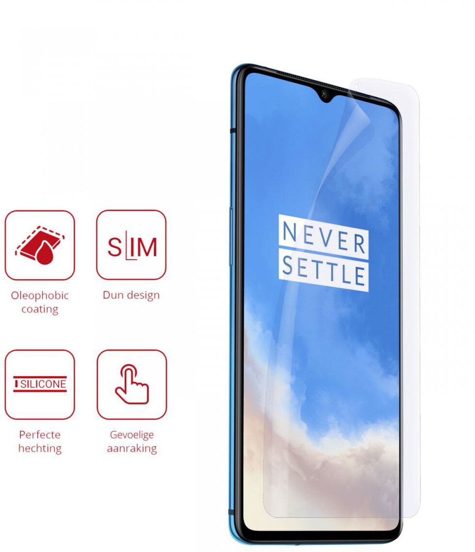 Rosso OnePlus 7T Ultra Clear Screen Protector Duo Pack afbeelding 2
