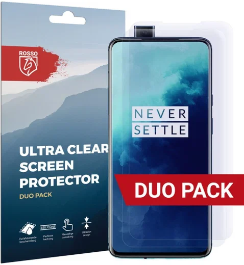 Rosso OnePlus 7T Pro Ultra Clear Screen Protector Duo Pack afbeelding 1