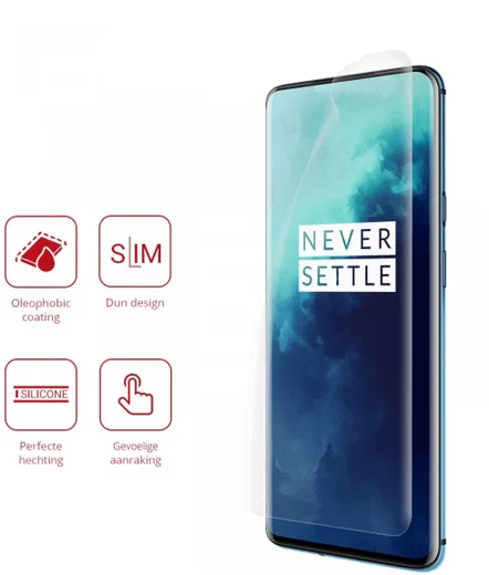 Rosso OnePlus 7T Pro Ultra Clear Screen Protector Duo Pack afbeelding 2