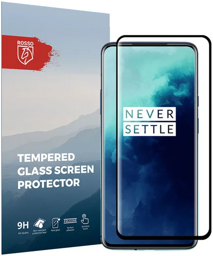 Rosso OnePlus 7T Pro 9H Tempered Glass Screen Protector Zwart afbeelding 1