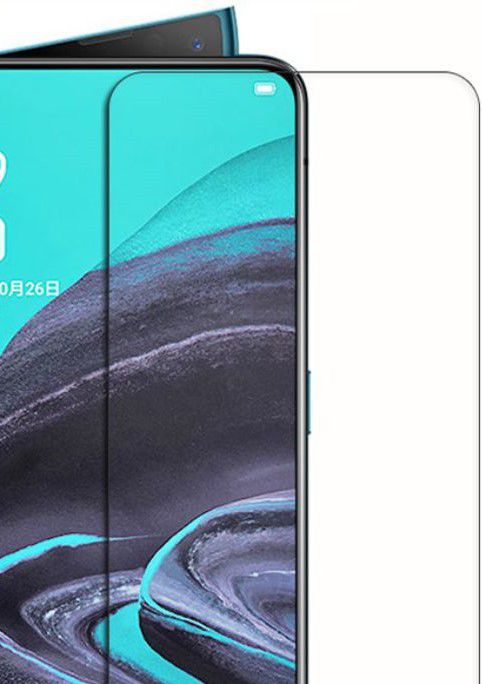 Oppo Reno 2 Volledig Dekkende Tempered Glass Screen Protector afbeelding 2