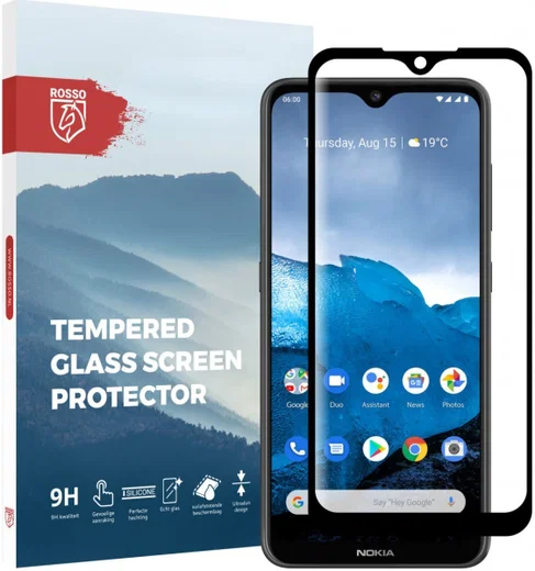 Rosso Nokia 6.2/Nokia 7.2 9H Tempered Glass Screen Protector Zwart afbeelding 1