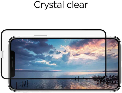 Spigen Apple iPhone 11 Pro Max Tempered Glass Screen Protector 2 Pack afbeelding 3