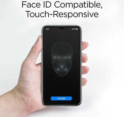 Spigen Apple iPhone 11 Pro Max Tempered Glass Screen Protector 2 Pack afbeelding 4