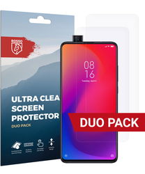Rosso Xiaomi Mi 9T Pro Ultra Clear Screen Protector Duo Pack afbeelding
