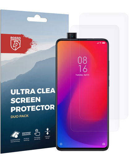 Rosso Xiaomi Mi 9T Pro Ultra Clear Screen Protector Duo Pack afbeelding 10