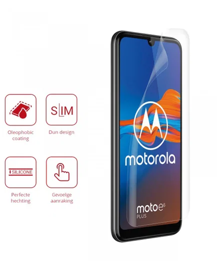 Rosso Motorola Moto E6 Plus Ultra Clear Screen Protector 2-Pack afbeelding 2