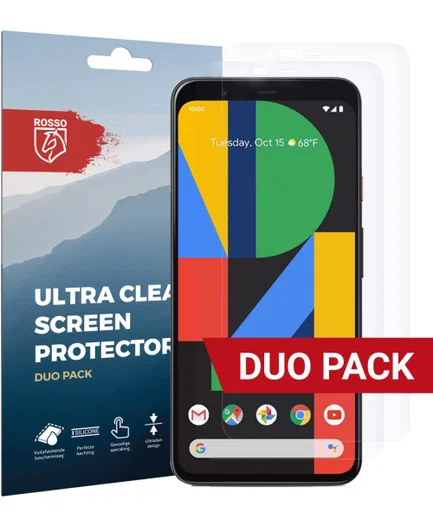 Rosso Google Pixel 4 XL Ultra Clear Screen Protector Duo Pack afbeelding 1