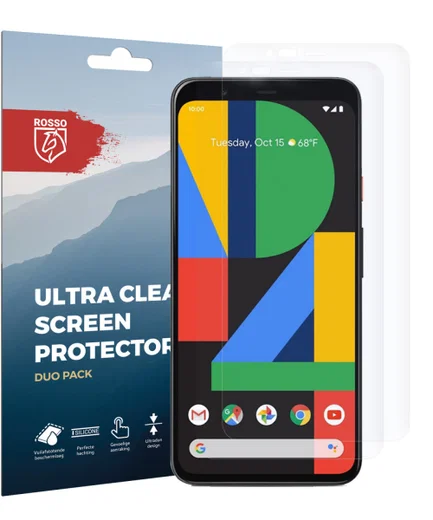 Rosso Google Pixel 4 XL Ultra Clear Screen Protector Duo Pack afbeelding 9